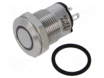 Switch: vandal resistant | Pos: 2 | SPST-NO | 2A/36VDC | IP65 | OFF-(ON)