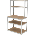 T&ouml;&ouml;riistad ja m&otilde;&otilde;teseadmed // Uued tooted t&ouml;&ouml;riistade, tarvikute kategoorias // Regał met wcis z blatem rob, 5 p&oacute;ł, 180&times;100&times;60&times;30, 175 kg, ocy