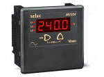 Voltmeter | digital,mounting | VAC: 11&divide;300V,19&divide;516V | on panel | LED