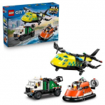 LEGO CITY 60505 Airplane, Service Truck and Hovercraft Remix Constructor