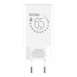 OBAL:ME GaN Wall Charger USB-A + 2x USB-C 65W / white