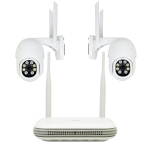 PNI House WiFi800 NVR wireless video surveillance kit and 2 outdoor PNI IP840 cameras, 8MP, 4K, IP65