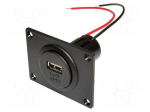 Automotive power supply | USB A socket | 3A | Sup.volt: 12&divide;24VDC