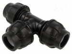 Splice terminal: clamping | 32mm | for PE pipes | Plast