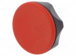 Knob | &Oslash;: 45mm | Int.thread: M6 | 12mm | H: 26mm | technopolymer (PA)