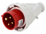Connector: AC supply 3-phase | plug | male | 16A | 400VAC | IEC 60309
