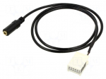 Aux adapter | Jack 3.5mm socket,Quadlock | Citro&euml;n,Peugeot