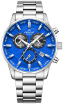 Giewont Men's Watch Chronograph Sapphire / silver-blue
