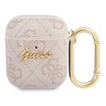 Guess GUA24GSMP AirPods Cover 4G Script Metal Collection / pink