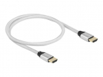 DeLOCK UHS HDMI 48Gbps 8K 60Hz 0.5m silver - 85365