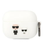 Karl Lagerfeld KLACAPSILKCW AirPods Pro Cover / white