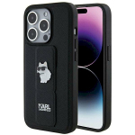 Karl Lagerfeld KLHCP14XGSACHPK Gripstand Saffiano Choupe for iPhone 14 Pro Max 6.7" / black