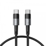 Tech-Protect UltraBoost datu pārraides un uzlādes vads | USB-C uz USB-C | 60W | 0.25m | pelēks
