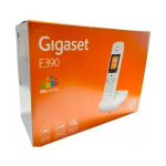 Lauatelefon Gigaset Gigaset E390 analoog/DECT helistaja nime ja identifitseerimisega White