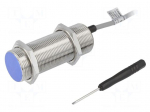 Sensor: capacitive | Range: 0&divide;20mm | Output conf: PNP / NO