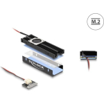 DeLOCK Soojusvaheti ventilaatoriga M.2 SSD 2280 Black