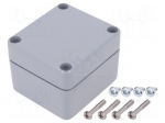 Enclosure: multipurpose | X: 60mm | Y: 66mm | Z: 46mm | ALN | aluminium