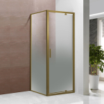 Du&scaron;inurk Toscana Gold 90X90X195  l&auml;bipaistev Easy Clean klaas 6mm,harjatud kuldne profiil, parem