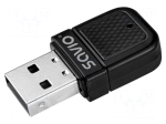 BT adapter | USB A plug | USB 2.0 | black | 600Mbps | Bluetooth: 5.4 | 6