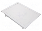 Enclosure: multimedia | IP30 | white | ABS | Series: ECG