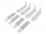 Set of mounting brackets for mounting DIN rails | L: 156mm
