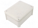 Enclosure: junction box | X: 116mm | Y: 150mm | Z: 67mm | polypropylene