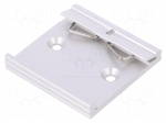 DIN rail mounting bracket | Mat: aluminium | 50mm | Rail: TS35