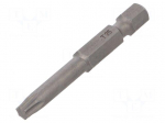 Screwdriver bit | Torx&reg; | TX25 | Overall len: 50mm