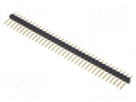 Pin header | pin strips | male | PIN: 36 | straight | 2.54mm | THT | 1x36