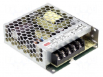Power supply: switched-mode | modular | 51W | 15VDC | 99x82x30mm | 3.4A