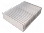 Heatsink: extruded | grilled | L: 200mm | W: 262mm | H: 60mm | aluminium
