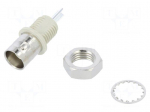 Socket | BNC | female | straight | 50&Omega; | soldering | for panel mounting