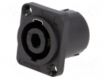 Socket | loudspeaker | male | PIN: 4 | 30A | 250V | 4.8mm connectors