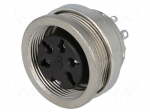 Connector: M16 | socket | female | soldering | PIN: 5 | 5A | 300V | IP40
