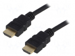 Cable | HDMI 1.4 | HDMI plug,both sides | 2m | black
