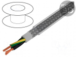 Wire | Pro-Met | 3G0,5mm2 | tinned copper braid | PVC | transparent
