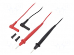 Set of test leads | Umax: 600V | Imax: 10A | 900mm | Quan: 2pcs.