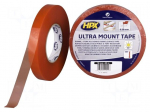 Tape: fixing | W: 19mm | L: 50m | Thk: 0.2mm | double-sided | transparent