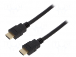 Cable | HDMI 2.1 | HDMI plug,both sides | 3m | black