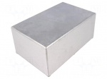 Enclosure: multipurpose | X: 118mm | Y: 187mm | Z: 81.7mm | aluminium