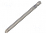 Screwdriver bit | PlusMinus cross PZ-type | SL/PZ2