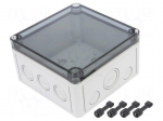Enclosure: multipurpose | X: 130mm | Y: 130mm | Z: 75mm | TK PC | grey
