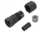 RJ45 housing | Locking: threaded joint,internal thread | 5&divide;6.5mm
