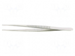 Tweezers | 120mm | Blade tip shape: flat | universal