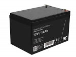 Green Cell AGM VRLA 12V 14Ah maintenance-free battery for the alarm system, cash register, toys