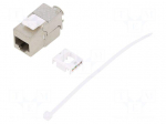 Connector: RJ45 | socket | Cat: 6a | shielded,Keystone,PoE++ | 8p8c