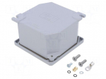 Enclosure: multipurpose | X: 100mm | Y: 100mm | Z: 59mm | aluminium | grey