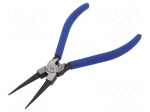 Pliers | for circlip | internal | 19&divide;60mm | Pliers len: 180mm