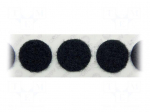 Tape: hook and loop | loop | caoutchouc | black | Application: fixing