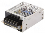 Power supply: switching | for building in | 25W | 15VDC | 1.7A | OUT: 1